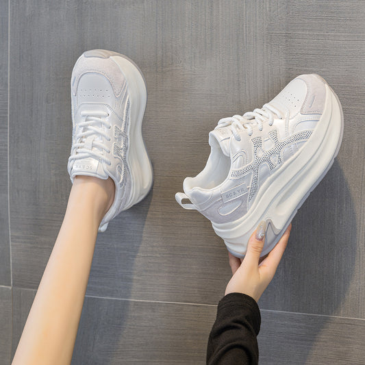 Women's Korean Style Thick Bottom Cortez Height Increasing Sneakers