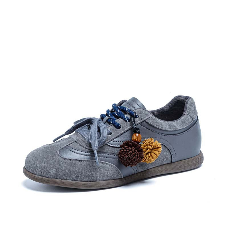 Women's Pine Nut Fur Ball German Training Spring Women's Sports Shoes