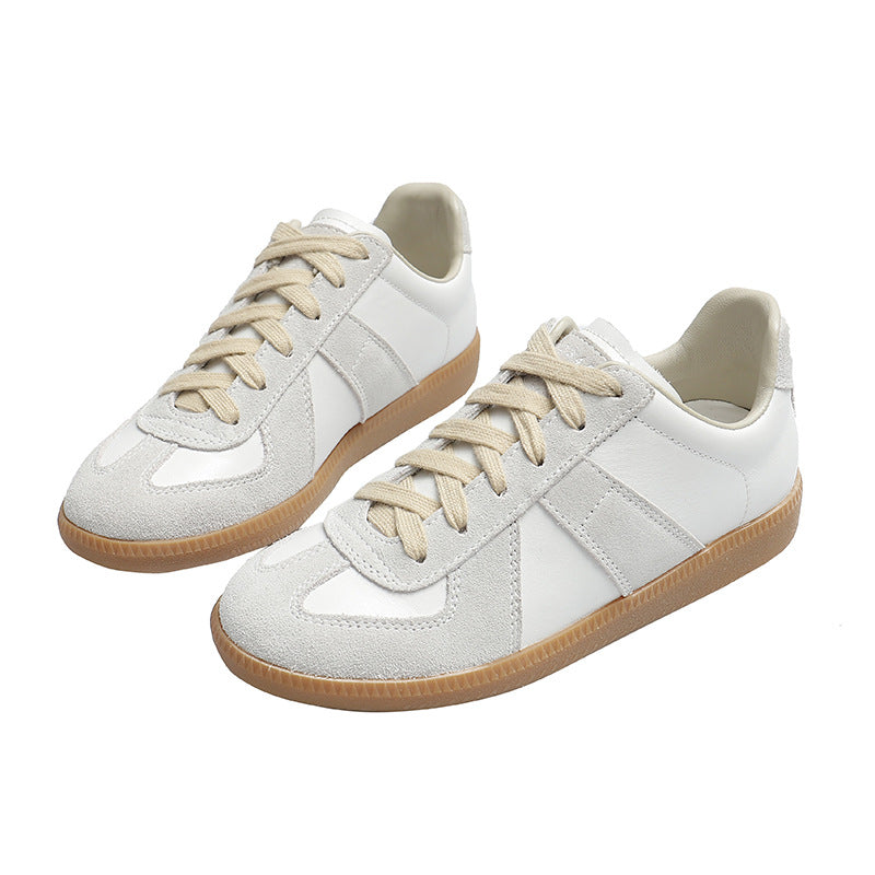 Women's Insole Genuine German Training Vintage Skateboard Flat Platform White Lovers Women's Casual Shoes